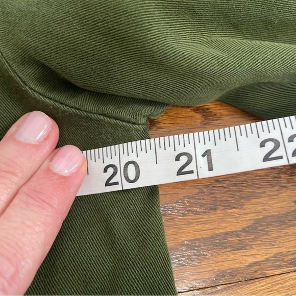 J.Crew Olive Green Button-Up Jacket Size Small - Picture 8 of 8